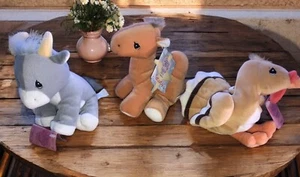 Lote de 3 felpas vintage Enesco Precious Moment Tender Tails-Turquía, camello, vaca - Imagen 1 de 10