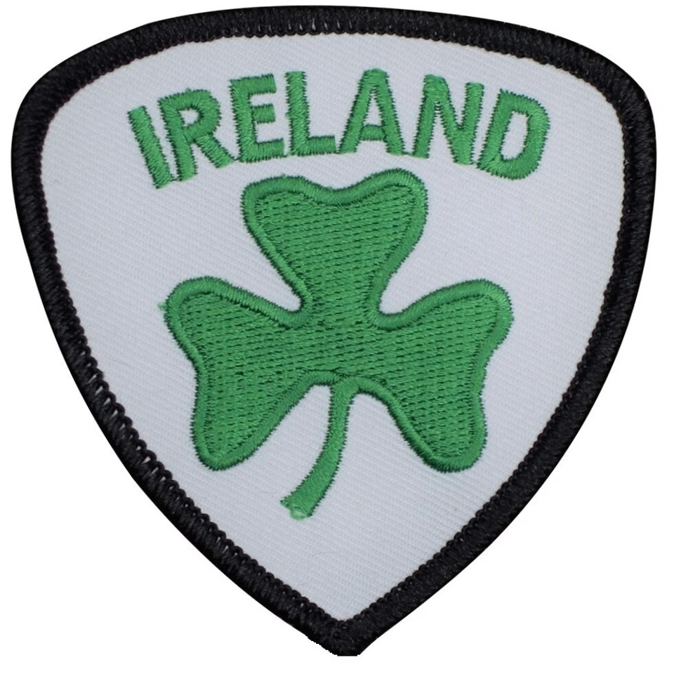 Ireland Patch - Clover, Shamrock, Belfast, Dublin, United Kingdom 3" (Iron on) - Image 1 of 1