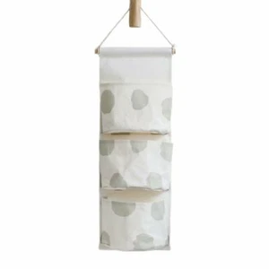 3 Pockets Wall Mounted Storage Bag, Wall Door Hanging Organizers Bags - Picture 1 of 4