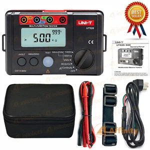 UT526 Insulation Earth Resistance RCD Electrical Tester Meter up to 1KV - Foto 1 di 3