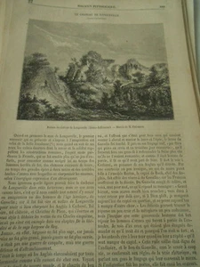 Le Chateau de Longueville 1869 Gravure Oldp Print - Picture 1 of 1