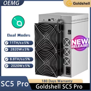 New Released Goldshell SC5 Pro Siacoin Miner Dual Modes 8.8T 2020W or 11T 2820W - Picture 1 of 5