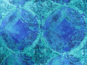 Cotton Quilt Fabric BTHY half yard Timeless Treasures blue teal green - Picture 1 of 3