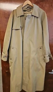 Vintage 70s Givency Monsieur Trench Coat With Button Wool Lining - Picture 1 of 8
