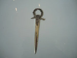 Silver Plated Letter Opener Paper Cutter Antique Style / A Very Nice Gift Mum - Picture 1 of 5