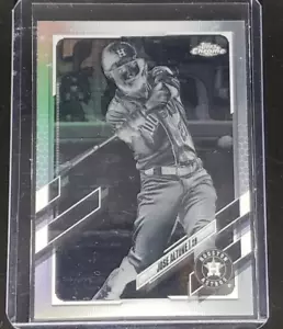 2021 Topps Chrome Negative Refractor Jose Altuve #169 CB1 - Picture 1 of 2