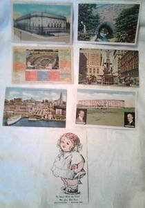 Vintage Set of 7 Ohio Postcards - Most Linen - Bild 1 von 8