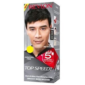 Revlon Top Speed Hair Color Man, Natural Black 70, 100 gm