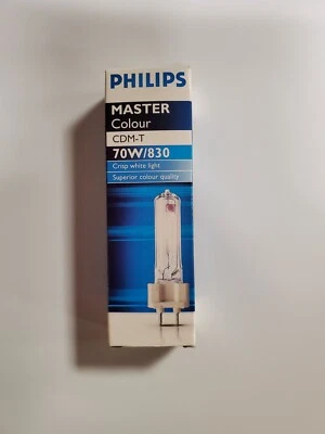 *2PK* Philips CDM70/T6/830 Light Bulb, G12 Base, FadeBlock, 3000K, NOS - Image 1 of 3