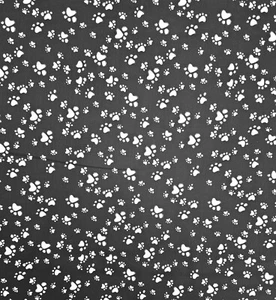 Loralie Design - Christmas Paw Flakes  Black - Quilting & Crafting Fabric 🐾🐾 - Picture 1 of 2