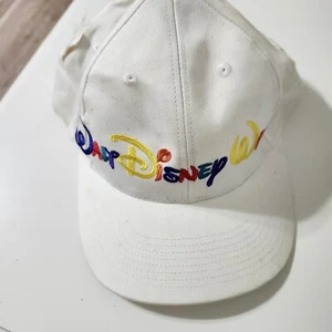 Vintage Walt Disney World Goofy's Hat Co Rainbow Spellout Snapback Cap Rare - Picture 1 of 8