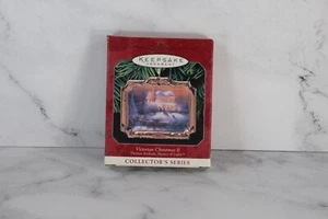 Hallmark Keepsake ornamento Natale vittoriano 2 Thomas Kinkade pittore di luce - Foto 1 di 3