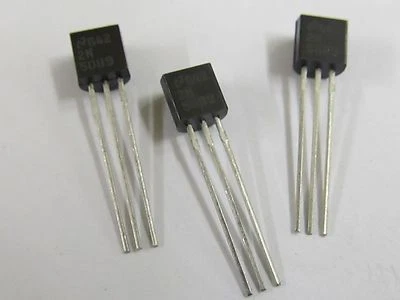 10 Stück - 2N5089 NPN TO92 Transistor 25V 0,05A National Semiconductor 10pcs