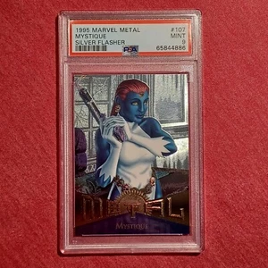 Marvel Metal 1995: Mystique Silver Flasher 107 - PSA 9 - Picture 1 of 2