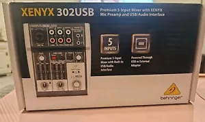 Behringer Xenyx 302USB Mixer with USB 5 Inputs S1315664ADV (14) - Picture 1 of 7