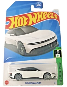 Hot Wheels 85/250 DeLorean Alpha5 HW verde velocidad 7/10 blanco - Imagen 1 de 4