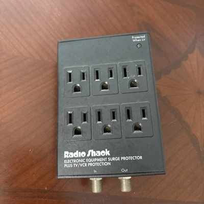 Radio Shack Surge Protector #61-2134 Electronic Protection Tv VCR Dvd - Image 1 of 4
