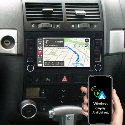 2+32GB Android Autoradio Navi CarPlay für VW T5 Multivan Transporter Touareg 7L - Bild 1 von 4