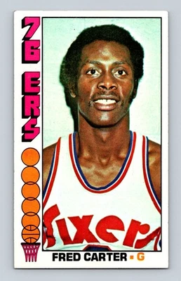 1976-77 Topps #111 Fred Carter Philadelphia 76ers - Image 1 of 2