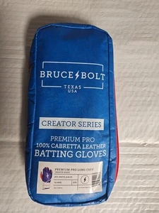 BRUCE BOLT - CREATOR SERIES - PREMIUM PRO LONG CUFF BATTING GLOVES - XL - Picture 1 of 3