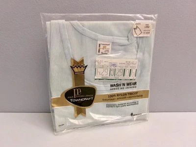 CAMISA SIN MANGAS ATLÉTICA VINTAGE JC PENNEY TOWNCRAFT AZUL CLARO L 42-44 NOS Foto 1 de 4