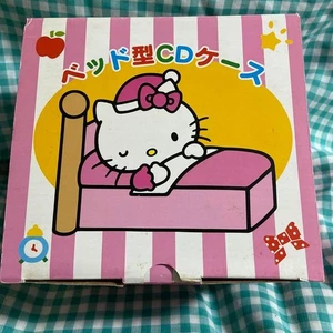 Estuche de CD en forma de cama JPN Hello Kitty sin usar raro Heisei retro coleccionable limitado - Imagen 1 de 15