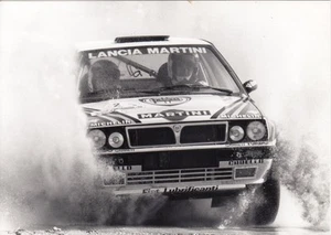 FOTO PERÍODO ORIGINAL MARTINI LANCIA DELTA INTEGRALE 16V RALLY ARGENTINA 1990 - Imagen 1 de 2