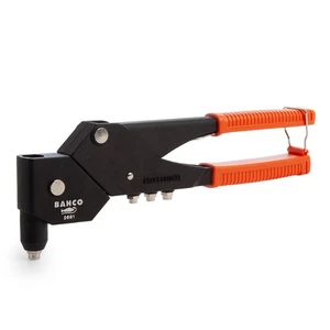 Bahco Hand Held Riveter 2.4-4.8mm Swivel Head 360° Length 285mm 3 Nose Kit 2681 - Picture 1 of 3