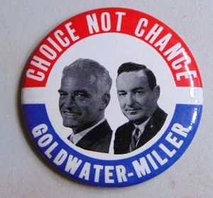 Barry Goldwater 1964 campaign pin button political - Picture 1 of 2