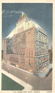 Canadian Pacific Railway (CPR) Royal York Hotel Toronto Ontario 1940 Postcard - Picture 1 of 2