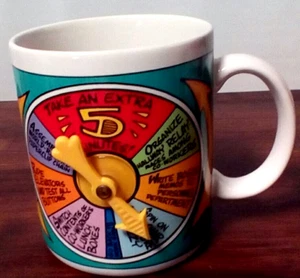 Fun Coffee Mug with Coffee Break Game Spinner - Picture 1 of 4