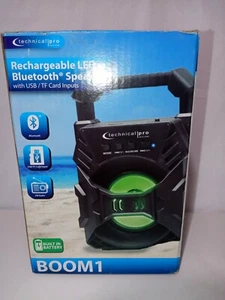 New Technical Pro Portable Rechargeable Compact Bluetooth Speaker with LED's - Picture 1 of 8