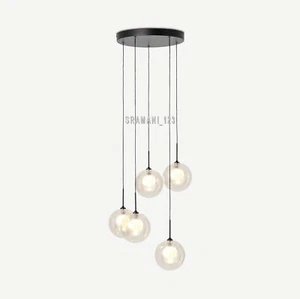 Made.com - Masako LED Chandelier Pendant Light, Champagne & Opal Glass (Sealed) - Picture 1 of 7