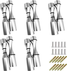 5 Sets Matte Alum Wine Pegs Single Bottle Display Wall Mount Aluminum Wine Rack - Picture 1 of 4