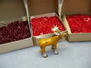 12MM BUTTON Lot Scarlet Red Maroon Frost 9000+ buttons - Picture 1 of 4