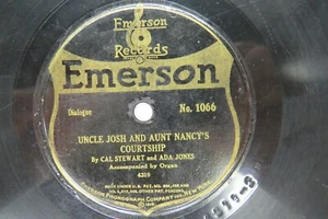 Cal Stewart - EMERSON 1066 - Uncle Josh And Aunt Nancy's Courtship - Picture 1 of 2