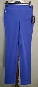 RLX Ralph Lauren Women Stretch Skinny Golf Pant Trouser Blue Size uk 6 eu 32 - Picture 1 of 7