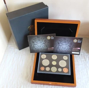 2008 UK ROYAL MINT 11 COIN EXECUTIVE PROOF SET - boxed/coa/outer - Picture 1 of 4