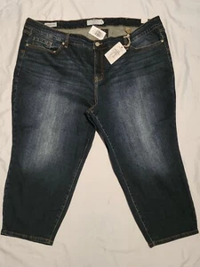 Womens Torrid Straight Leg Size 28 Short 23in Inseam Capri Denim Jeans - Picture 1 of 5