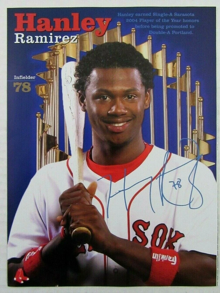 2005 BOSTON RED SOX Infielder #78 HANLEY RAMIREZ Color Magazine Poster - Image 1 of 1