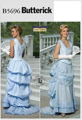 Butterick Sewing Pattern B5696 Misses Costume Victorian Top Skirt Sizes 8-14 UC - Image 1 of 4