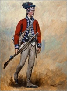 Mark Maritato Signed Revolutionary War Art Print British 42nd Regiment of Foot - Picture 1 of 1