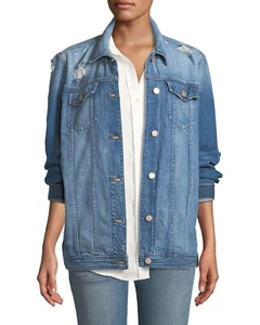 J Brand Cyra Denim Oversized Jacke in gebrochenen Herzen M $ 298 - Bild 1 von 10