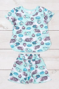 Girls' Stylish Pajama Set – Comfortable & Bright Print, Summer, Nosi svoe 63... - Picture 1 of 5