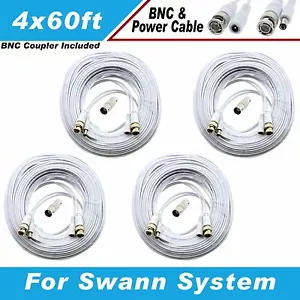 WHITE 240FT BNC CABLE FOR SWANN DVR8-1500, SWDVK16A960HB16, SODVK-161512-US - Picture 1 of 11