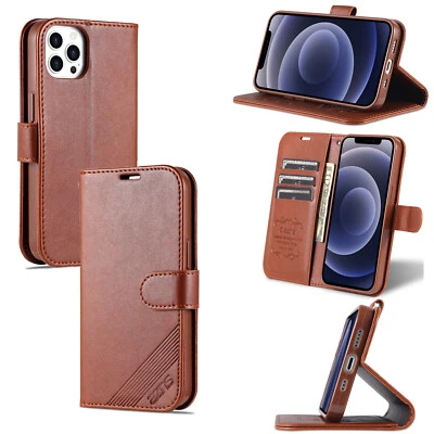 For Redmi Note 8 9 10 11T 12 Leather Phone Flip Magnetic Stand Wallet Slim Case  - Image 1 of 4