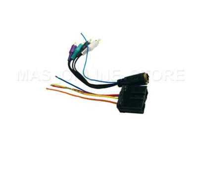 Mitsubishi Radio WIRE HARNESS w Infinity Amp PLUG 92-07 LANCER GALANT  - Image 1 of 3