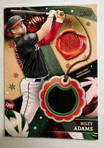 2024 Topps Holiday Riley Adams Relic - Picture 1 of 2