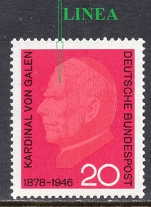106 - GERMANY 1966- Kardinal Von Galen - ERROR - MNH - Picture 1 of 2