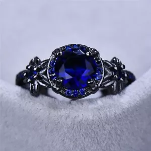 Women Flower Star Ring Pink Purple Zircon Stone Rings Boho Wedding Jewelry 1Pc - Picture 1 of 22